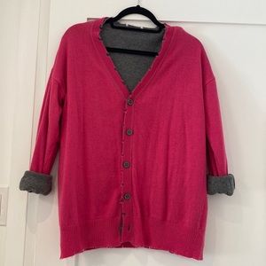 Franklin and Daysi reversible cardigan. Size medium.